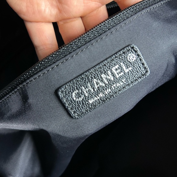 CHANEL Leather Canvas Tote - Picture 6 of 14
